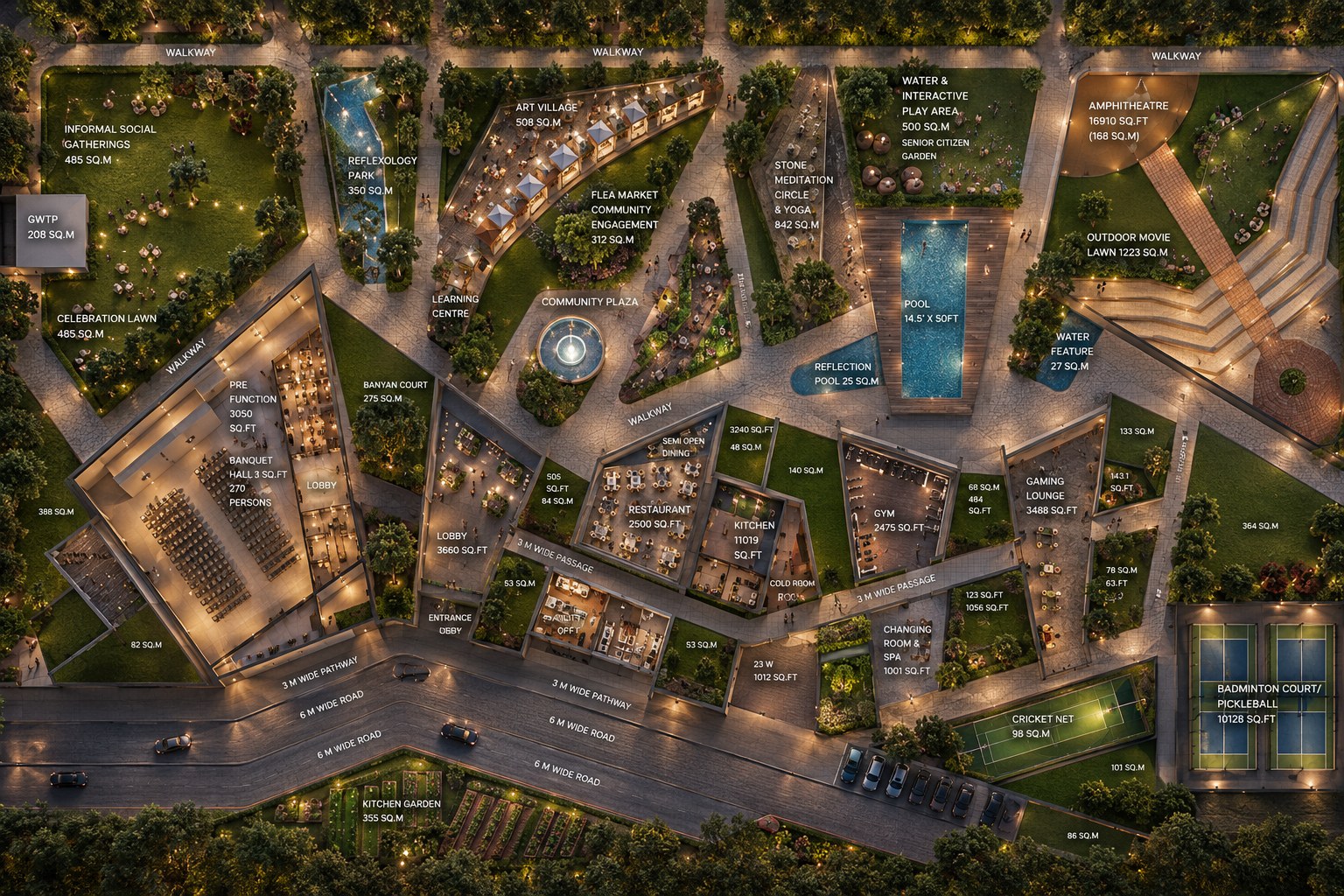 VERTEBRAE clubhouse — amenity plan